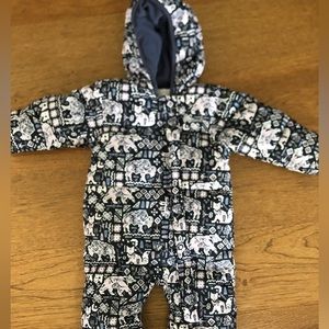 EUC Columbia toddler snowsuit/bunting suit